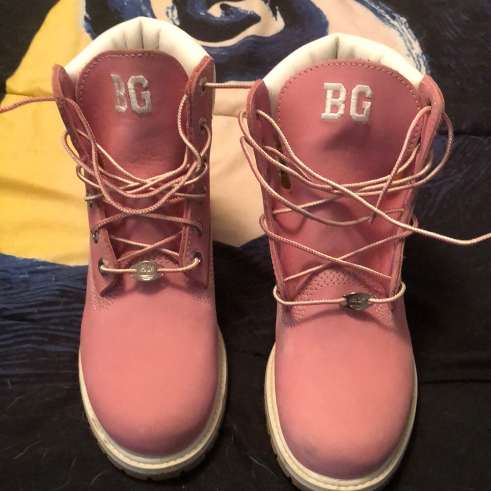 pink timberland boots